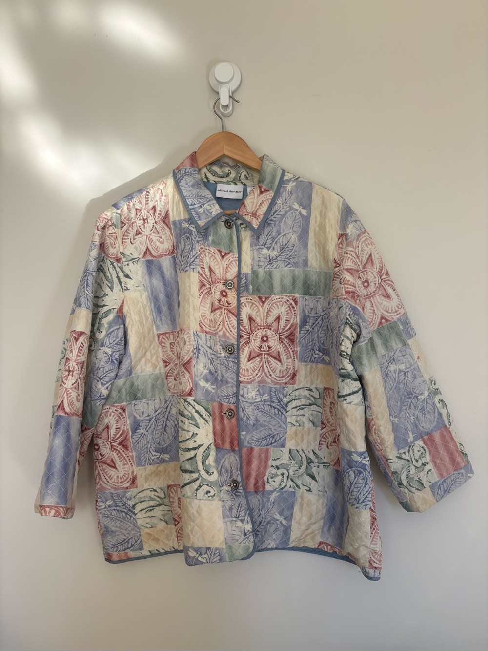 Alfred Dunner Vintage Quilted Silk Jacket - size M